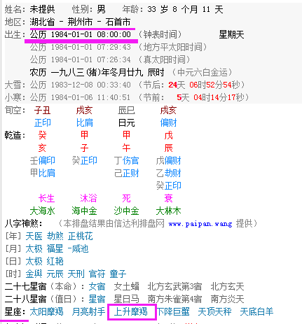 1月1上升星座是什么星座,2月份是什么星座