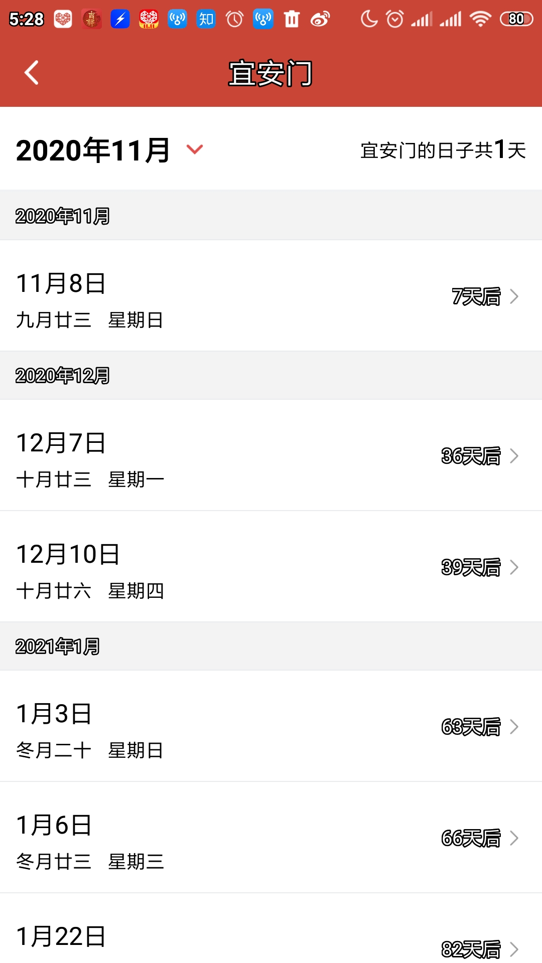 11月安门吉日查询,本月农历吉日